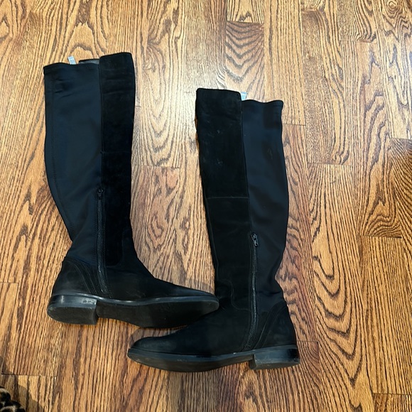 Aldo Knee High Suede & Leather Boots - Picture 3 of 5